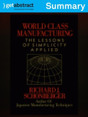 cover image of World Class Manufacturing (Summary)